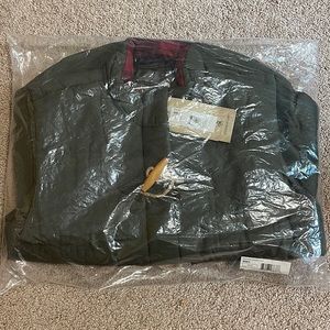 Quilted army green vest